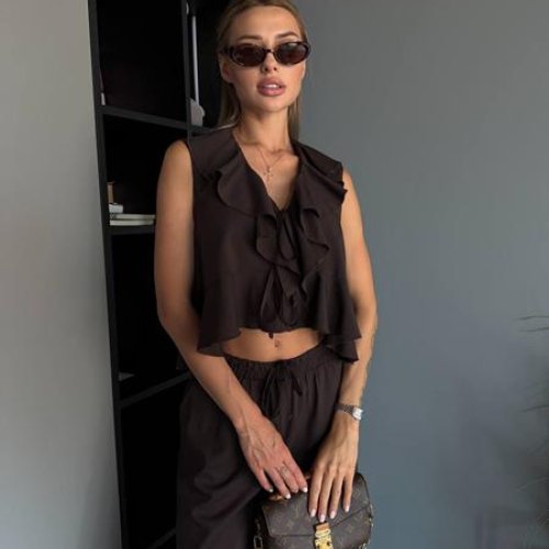 Костюм Akulova (42-52) 436 chocolate (лето) Akulova 436 chocolate