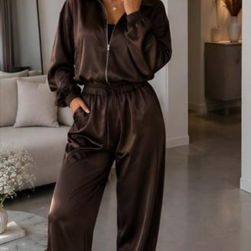 Костюм спорт Akulova (42-50) 2929 chocolate (деми) Akulova 2929 chocolate