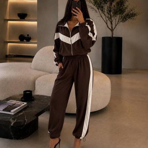 Костюм спорт Akulova (42-50) 2930 chocolate (деми) Akulova 2930 chocolate