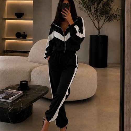 Костюм спорт Akulova (42-50) 2930 black (деми) Akulova 2930 black
