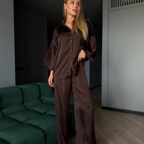 Костюм Akulova (42-52) 438 chocolate (лето) Akulova 438 chocolate