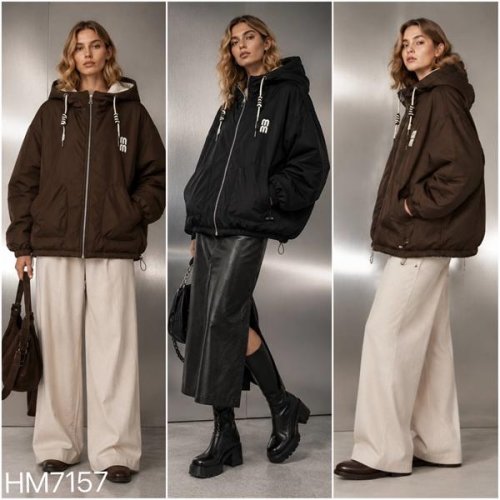 Куртка Saint Wish (L-2XL) HM7157 brown (деми) Saint Wish HM7157 brown